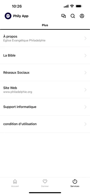 EgliseEvangélique Philadelphie screenshot 2
