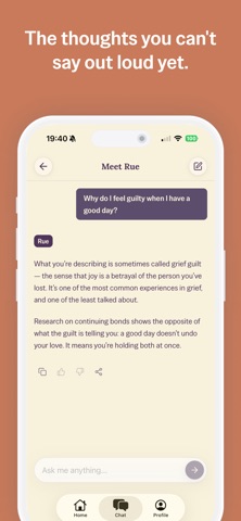Rue: Grief & Loss Support Screenshot 2 of 4