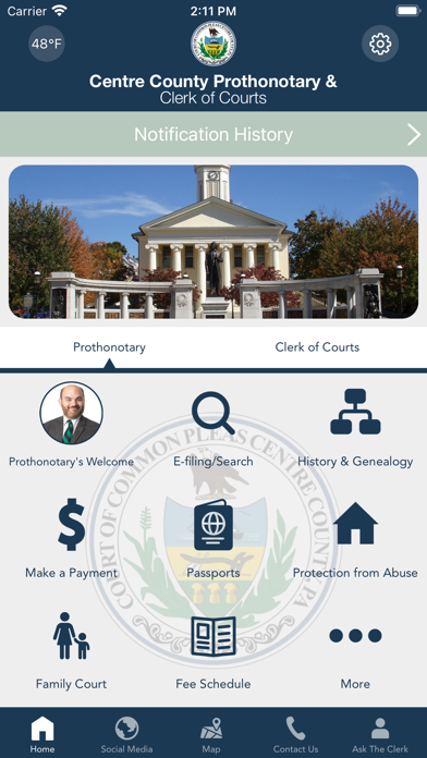 CentreCountyProthonotary & COC Screenshot