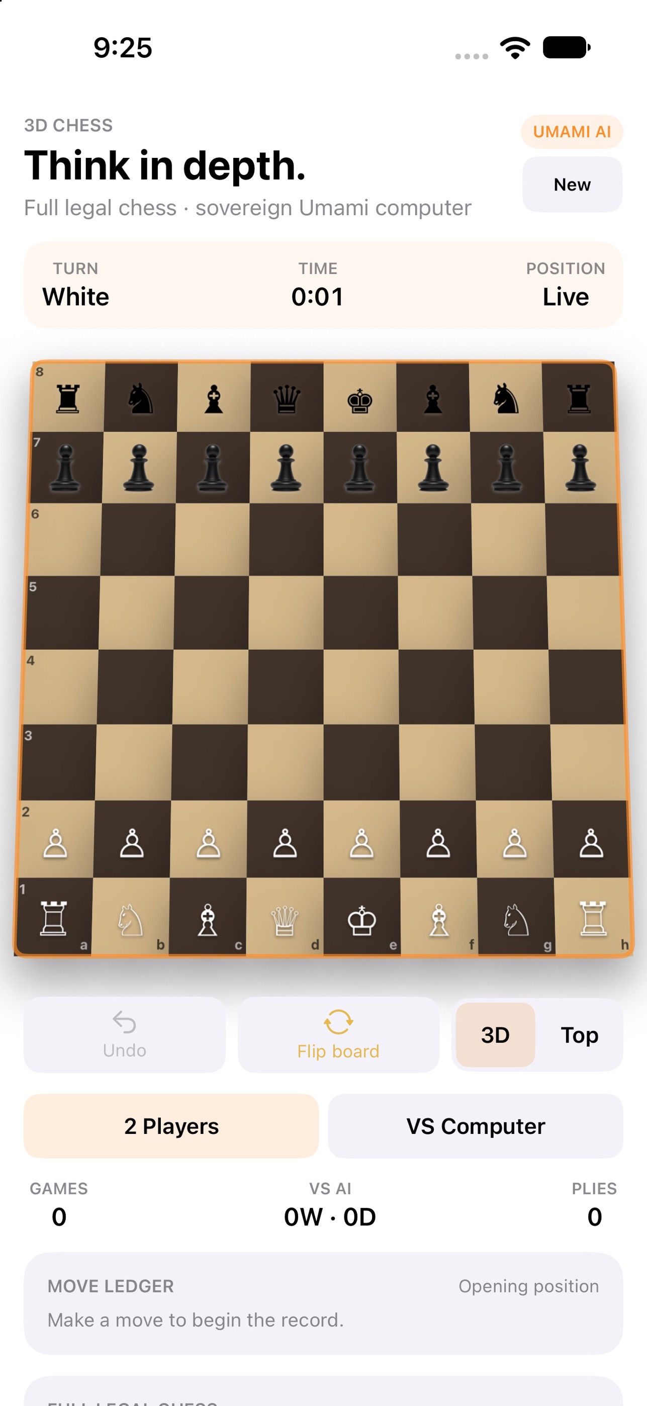 Screenshot 1 of 3D Chess by Umami