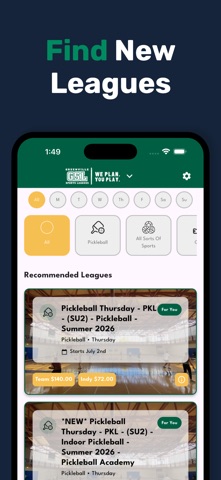 Greenville Sports Leagues iPhone screenshot