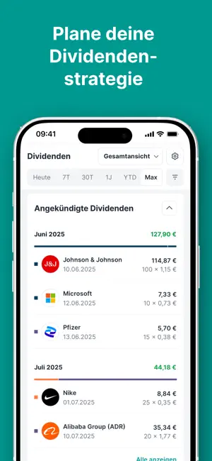 Parqet - Portfolio Tracker iPhone screenshot 3