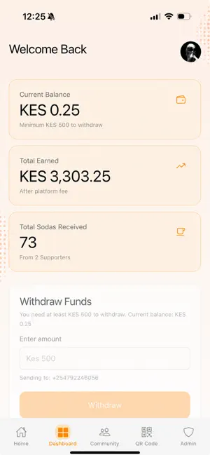 BuyMeSoda screenshot 2