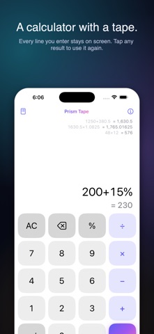 Prism Tape Calculator Screenshot 1 of 5