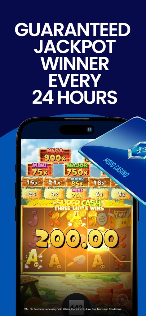 Modo Casino Slots & Games - This tool presents thrilling games offering guaranteed daily jackpots, showcasing enticing multipliers and large potential win amounts.