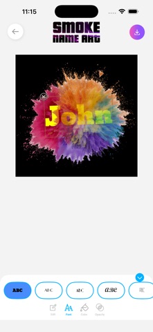 Smoke Name Art Screenshot 3 of 5