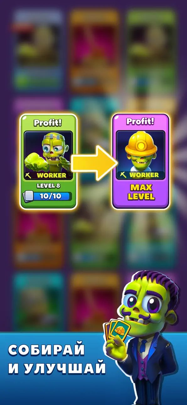 Idle Zombie Miner: Gold Tycoon iOS Mod IPA screenshot 5 - iOS game interface