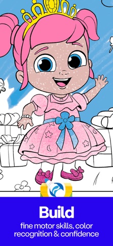 Coloring with Blippi & Friends iPhone screenshot