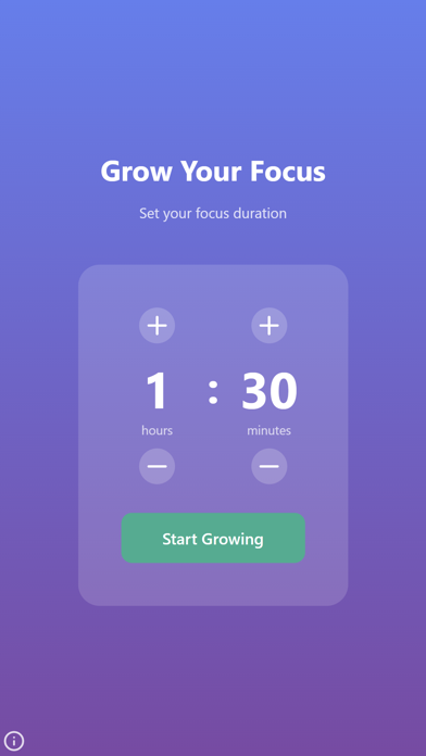 Focus Flower - Focus Timer iPhone screenshot 1 - Productivity app