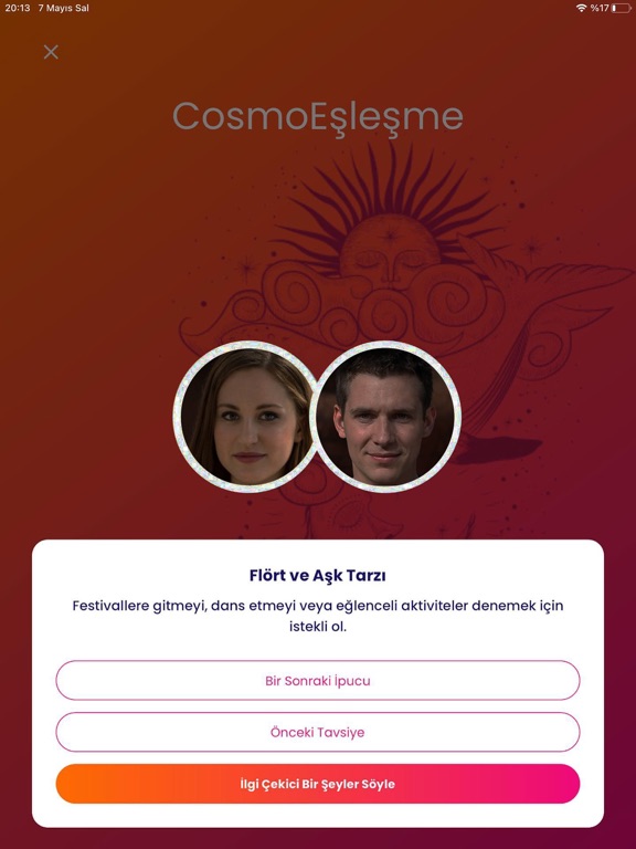 CosmoPair: Cosmic Dating iPad screenshot 7 - Social Networking app