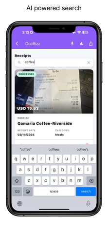 DocRizz: AI Receipt Scanner Screenshot 5 of 9