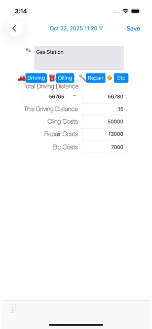 Car Diary ( Car driving log ‪)‬4+_2