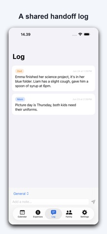 Custody Calendar: Co-Parent iPhone screenshot