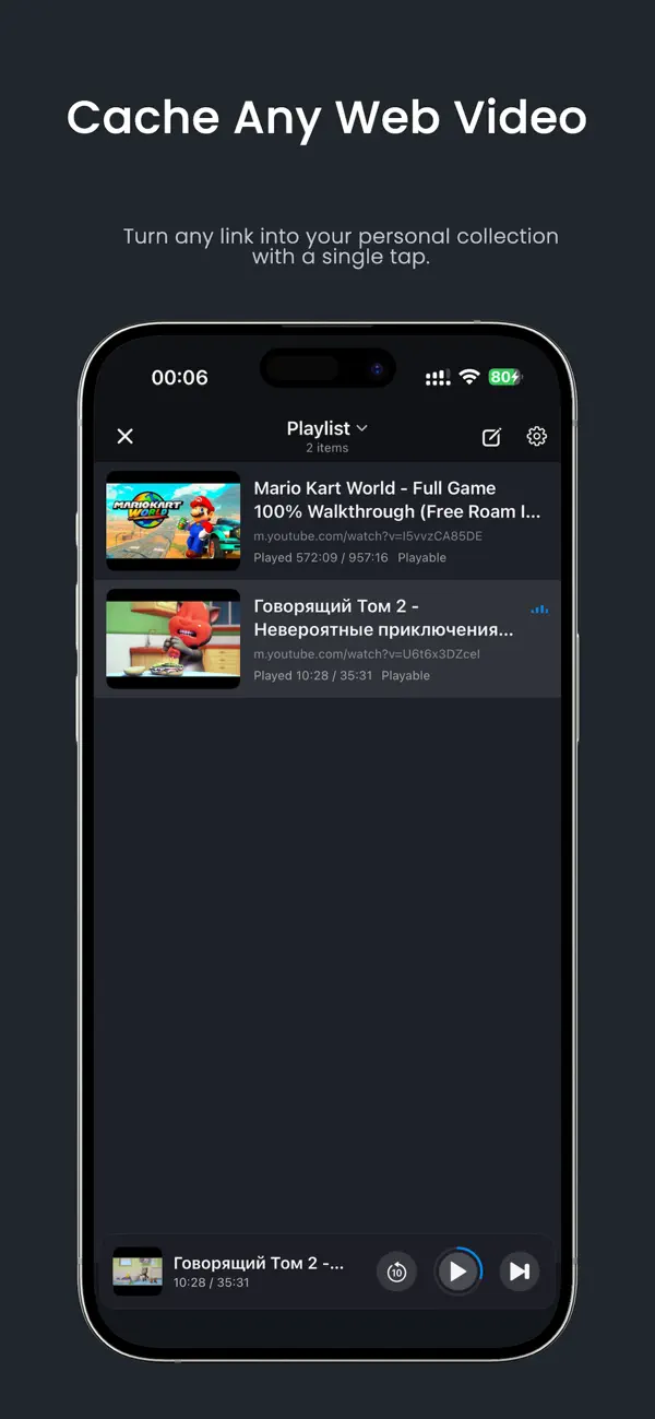 Screenshot #2 pour Bravo - PiP &WebVideo Playlist