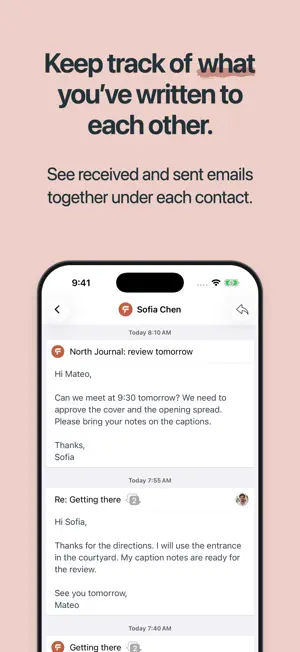 Unibox – Email by sender screenshot 2