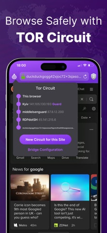 Onion Browser for TOR Networks Screenshot 3 of 5