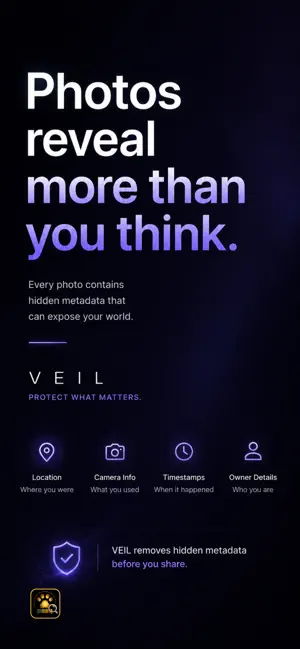VEIL · Photo Metadata Remover screenshot 1