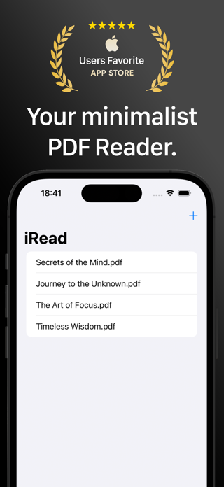 iRead: Minimalist PDF Reader Screenshot 1 of 5