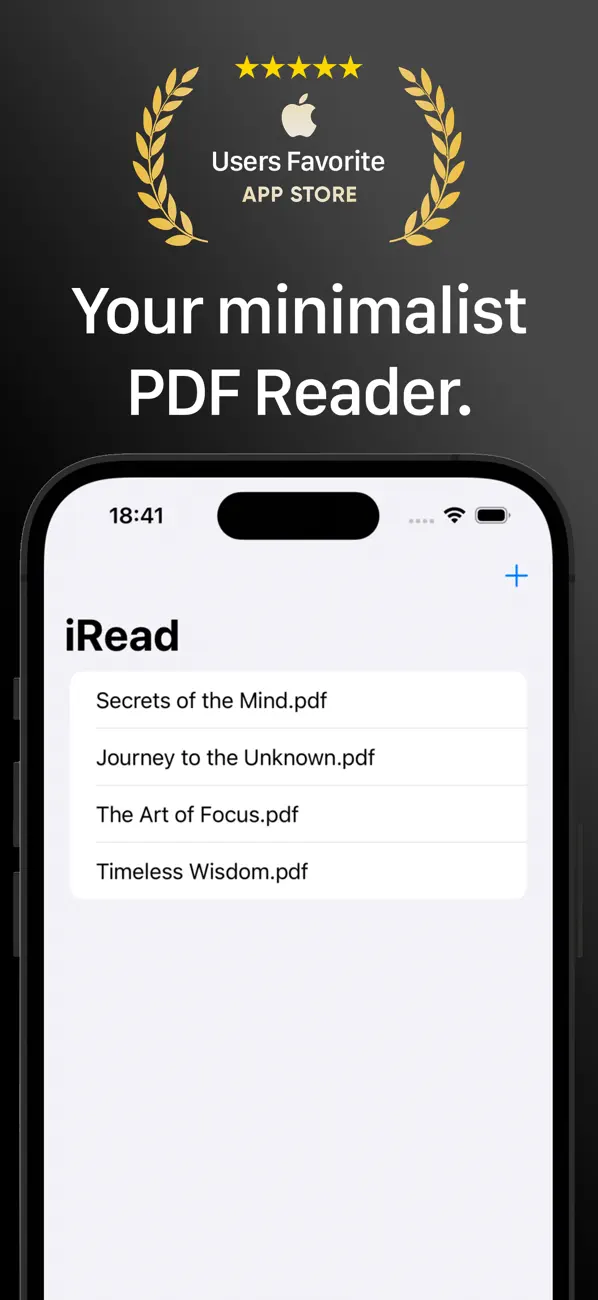 Screenshot #1 pour iRead: lecteur PDF minimal