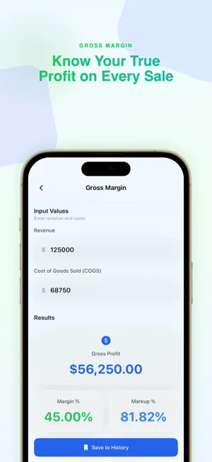 Profit Margin Calculator & ROI screenshot 2