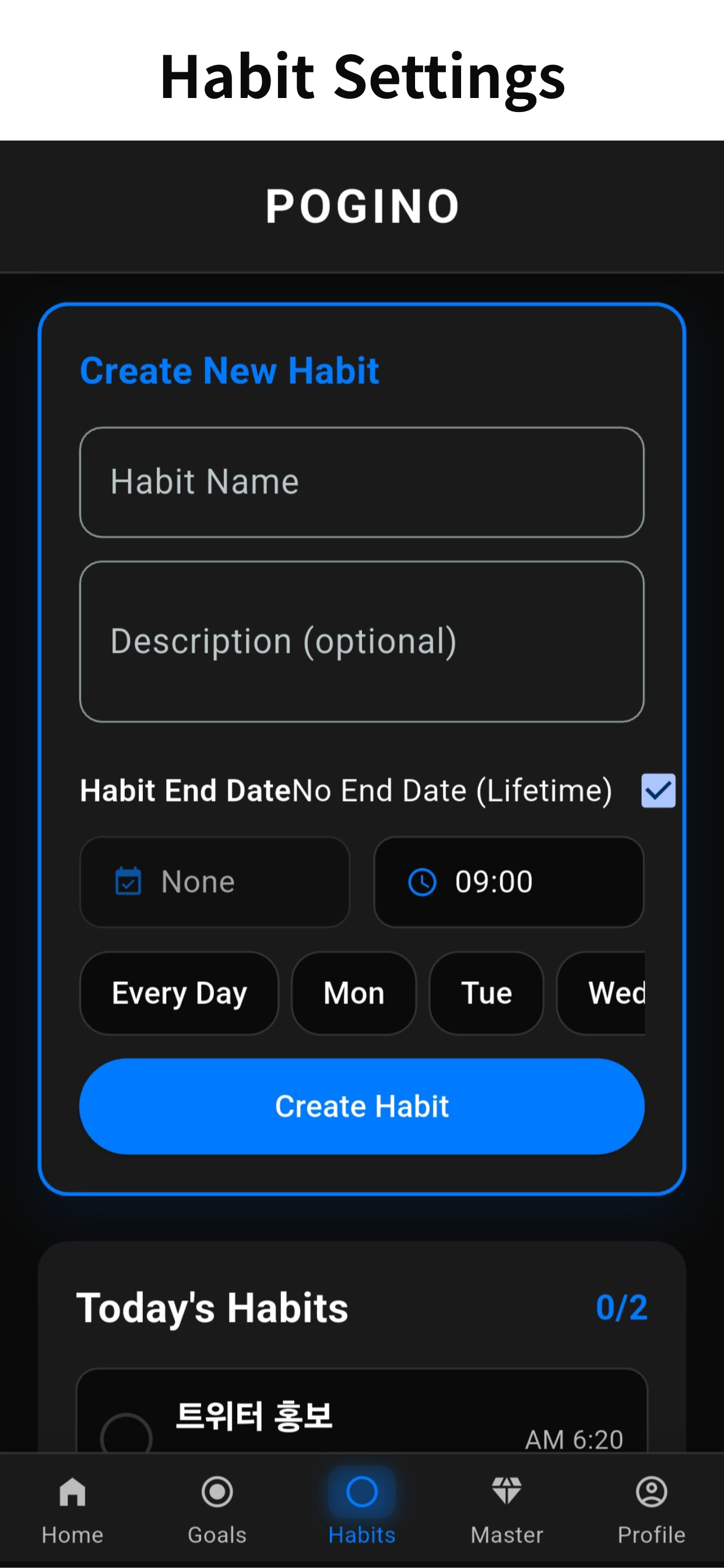 Pogino: AI life coaching app screenshot 4