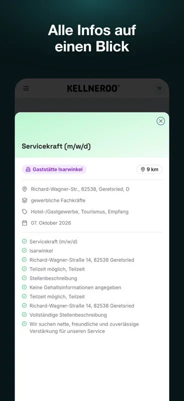 KELLNEROO: Die Gastro Jobsuche screenshot 2 of 5