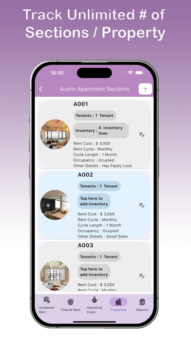 Rental:LandlordPropertyManager Screenshot