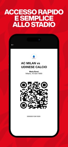 AC Milan MyTickets screenshot