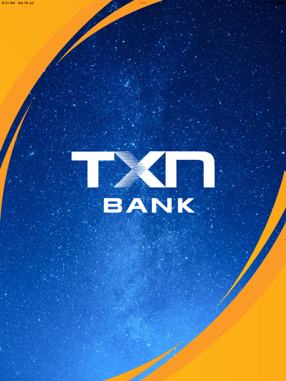 TXN Bank Mobile iPad screenshot 1 - Finance app