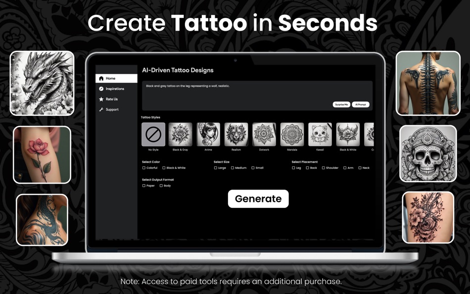#2. AI Tattoo: Generator & Maker (macOS) 由: Asif Iqbal