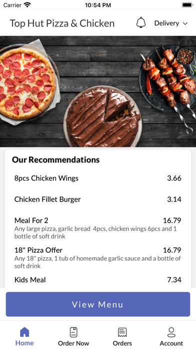 Top Hut Pizza & Chicken Screenshot