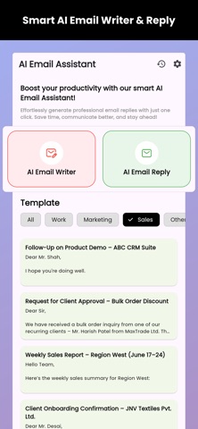 WriteMail - Ai Email Assistant Screenshot 1 of 8