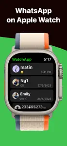 WhatsChat: Whats Chat on Watch screenshot #1 for iPhone