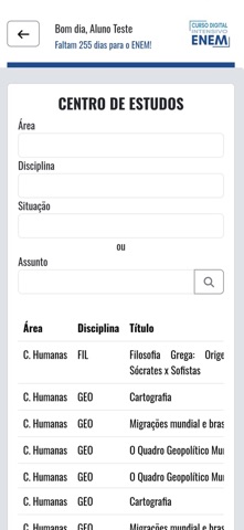 Intensivo ENEM screenshot
