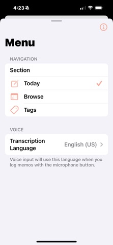 NowLog screenshot
