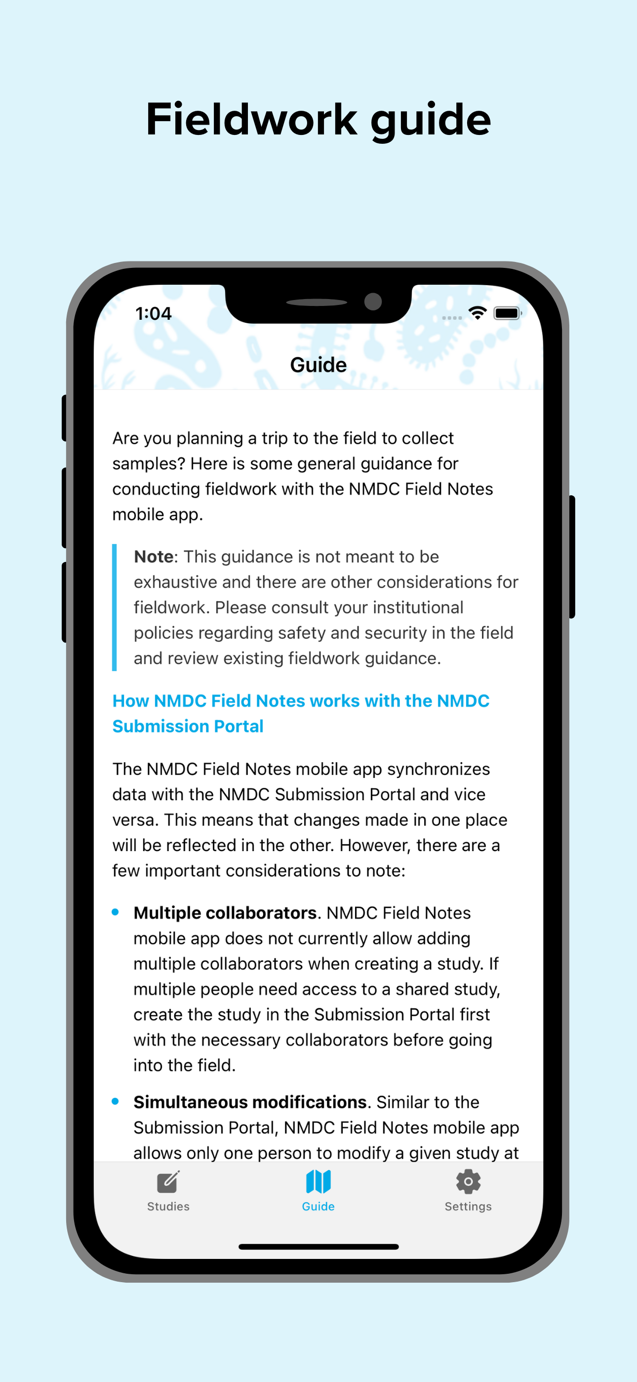 NMDC Field Notes