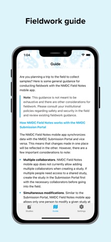 NMDC Field Notes screenshot