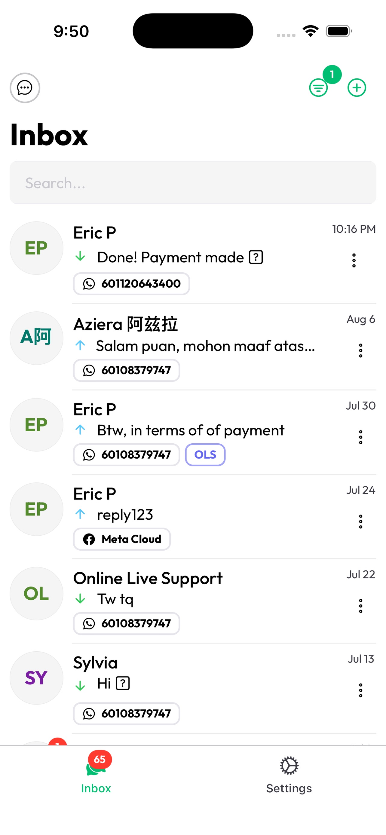 Screenshot 6 of OnlineLiveSupport CRM