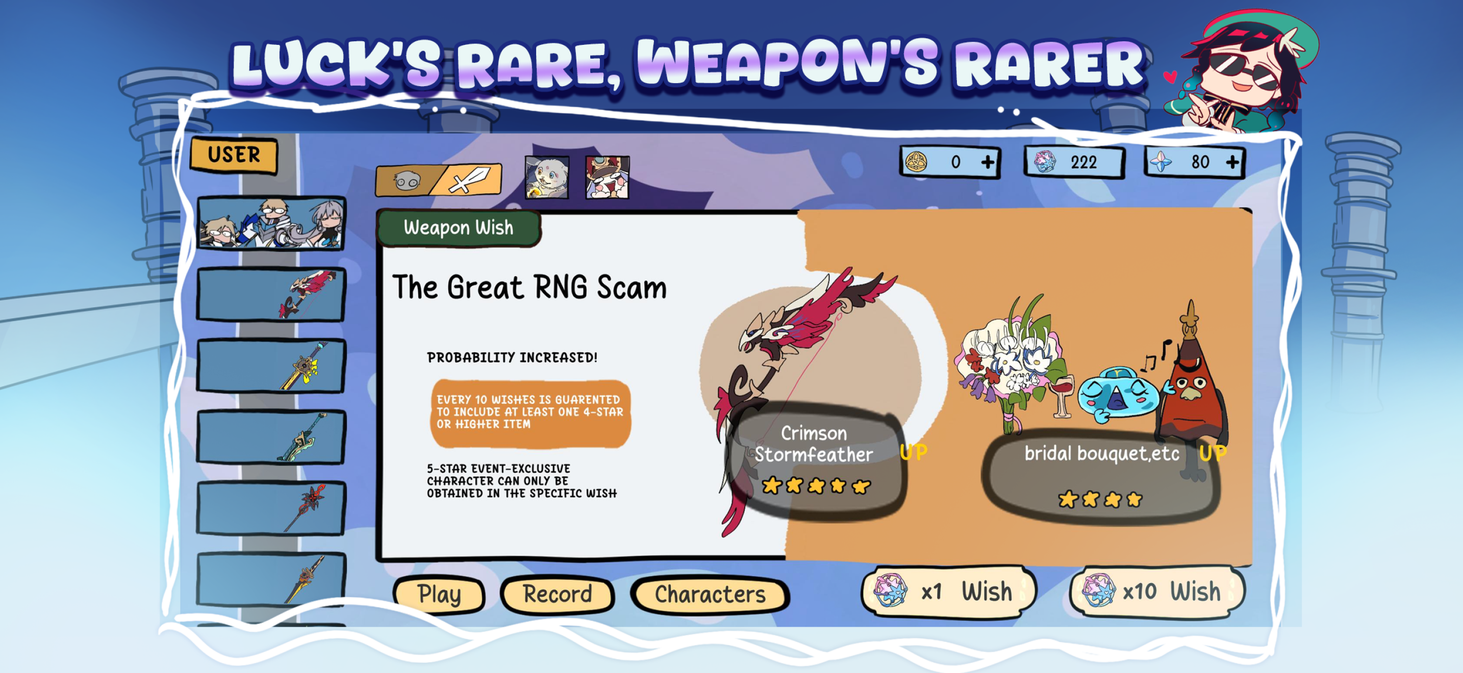 Wacky Wisher: Silly Genshin