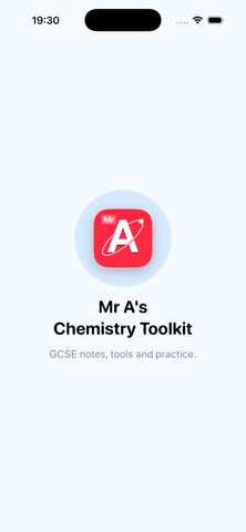 Mr A's Chemistry Toolkit screenshot