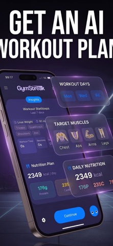 GymStreak: AI Personal Trainer iPhone screenshot