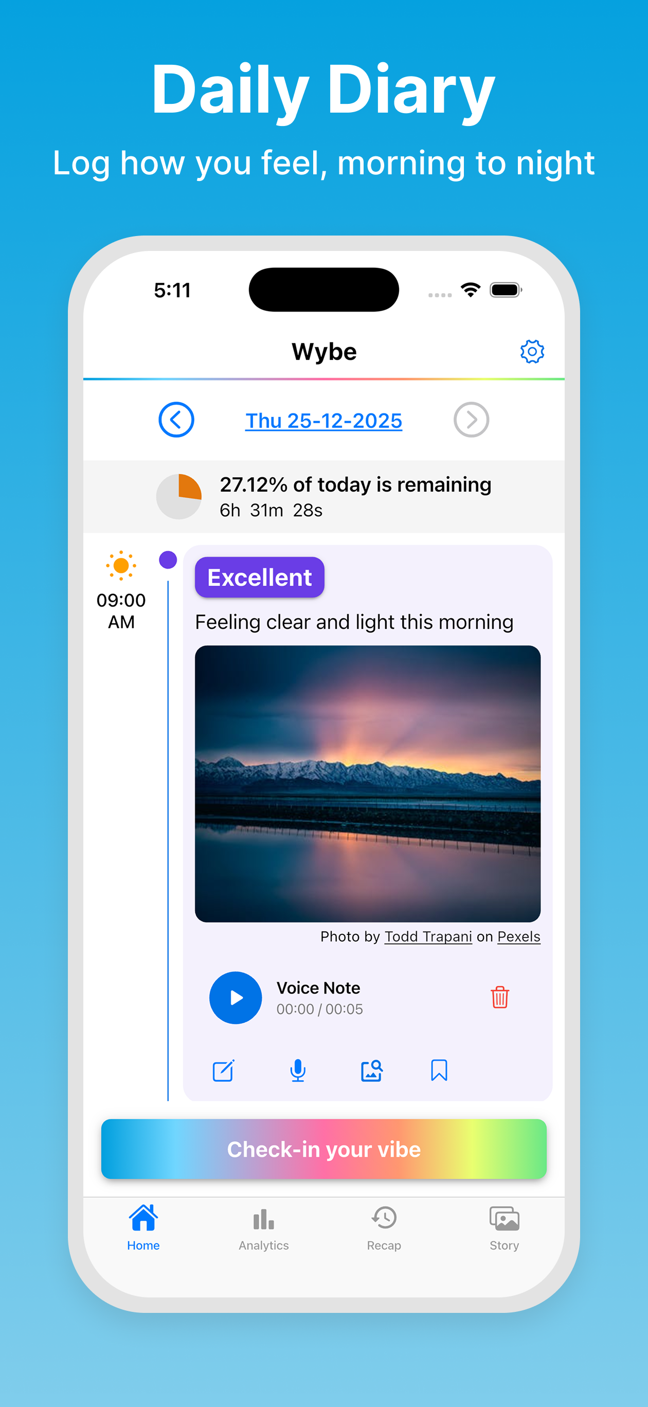 Wybe: Mood Tracker & Journal