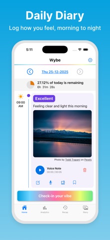 Wybe: Mood Tracker & Journal Screenshot 1 of 10
