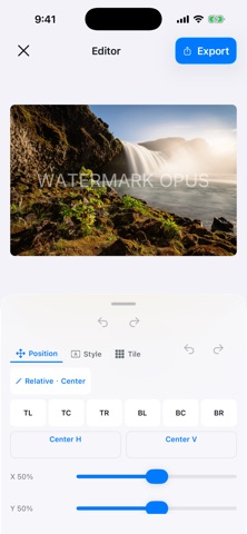 Watermark Opus screenshot