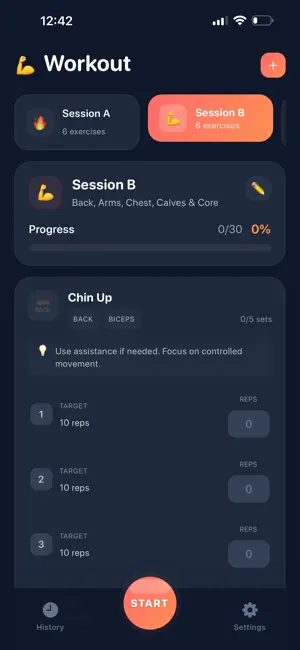 FitLog - Workout Tracker screenshot 2