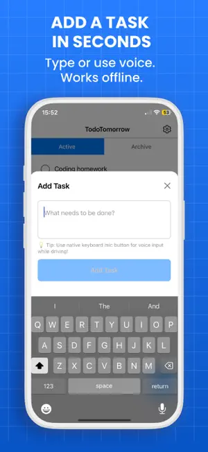 TodoTomorrow - Daily Todo List screenshot 4