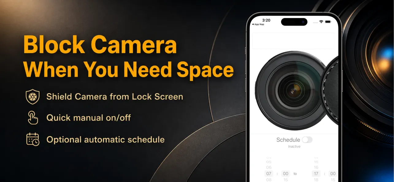 Lens Cap: Lock screen blocker Screenshot 1