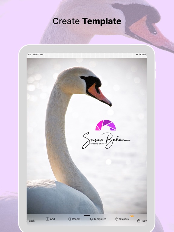 eZy Watermark Photos Pro iPad screenshot 4 - Photo & Video app