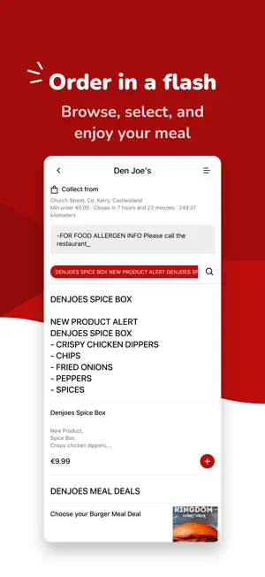 Den Joe's Kerry App screenshot 1