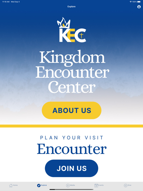 Kingdom Encounter Center iPad screenshot 2 - Lifestyle app